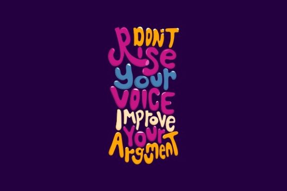 Reviewing Lettering, Don t Rise Your Voice for Embroidery